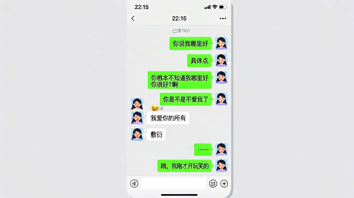 测试题里暗藏刀，敷衍两个字杀伤力最大。