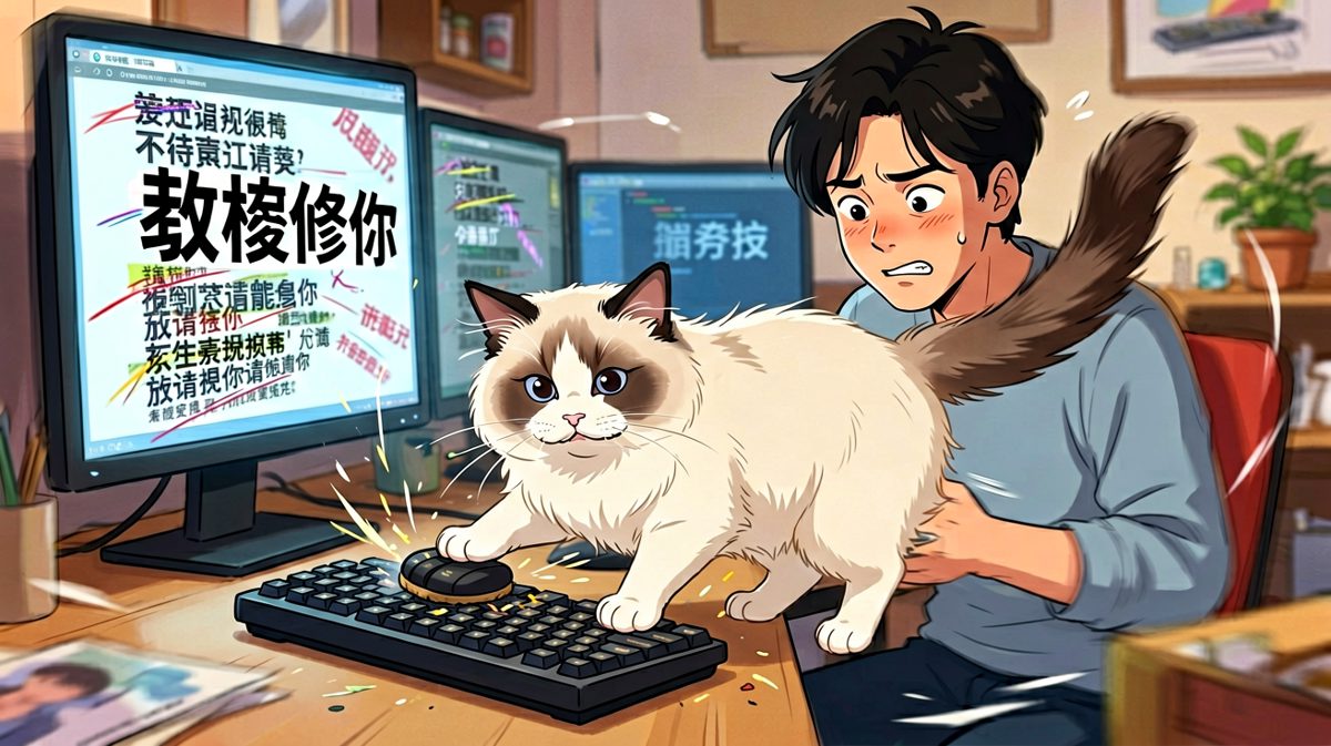 喵星人正在执行重要文件清理程序