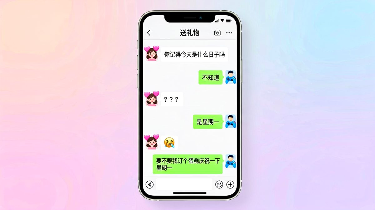 试探纪念日结果男生回答了最意外的答案