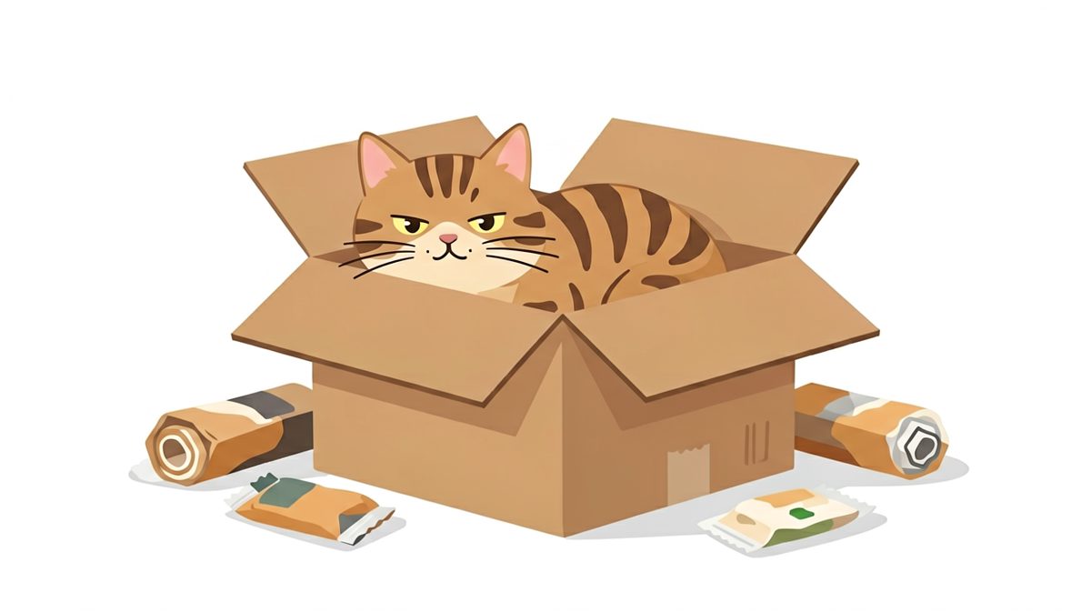 猫咪认证：只要我坐得下，再小的盒子也是豪宅
