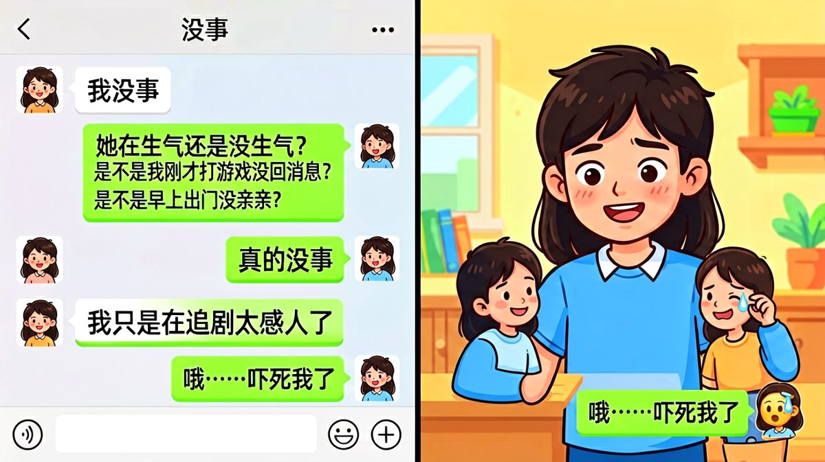 '我没事'是情侣间最难的阅读理解题