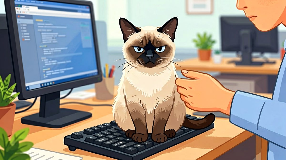 猫咪：没有我的批准，这份PPT休想保存