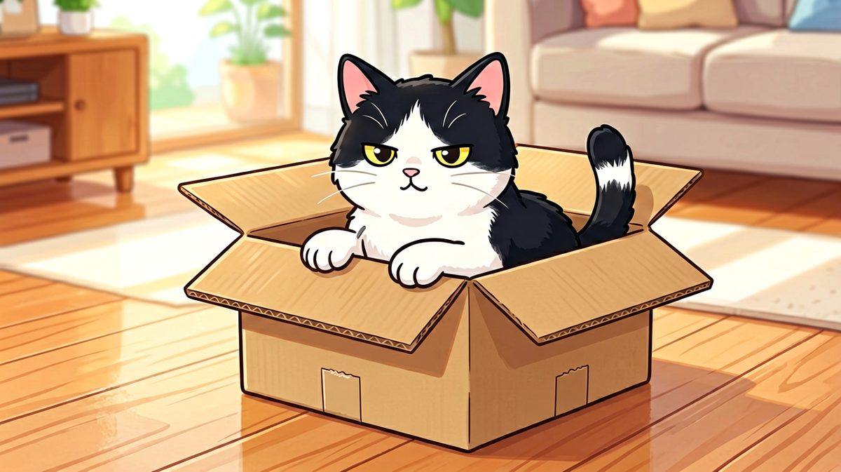 如果我坐下了，那我就是一个方形的猫