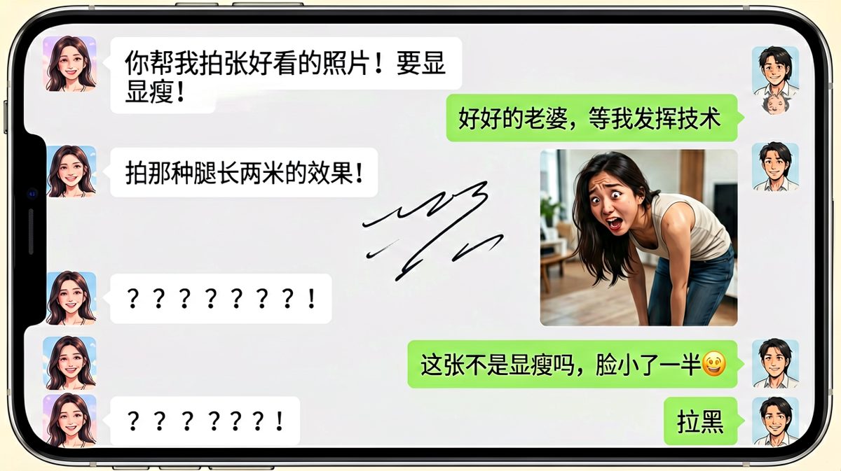说好的显瘦拍照，结果成了搞笑丑照鉴赏。