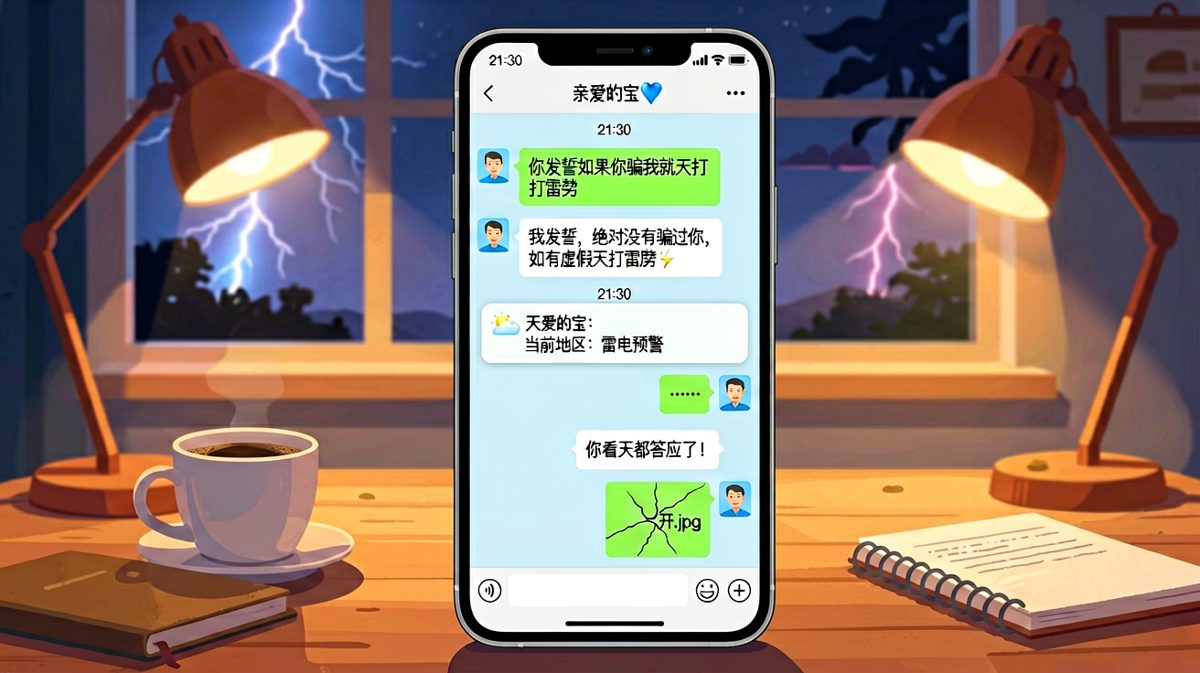 让他发誓结果老天爷亲自作证，这波亏大了