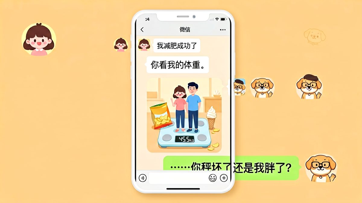 「我减肥成功了！」结果称的是男友——体重数字的真相让人窒息。