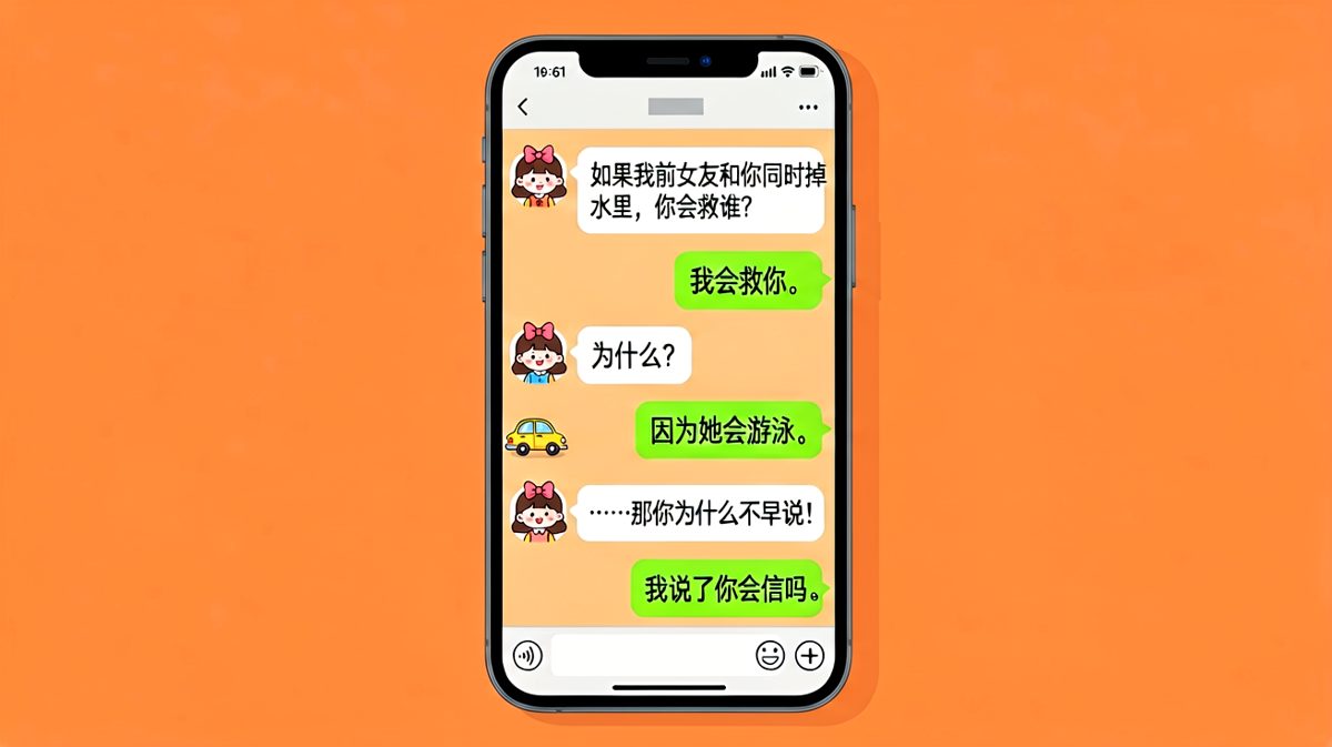送命题变送分题——男朋友的求生欲来自精准的判断力。
