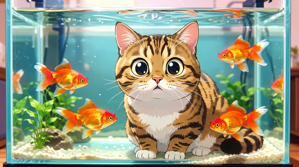 看得见吃不着，这是猫生最大的折磨。