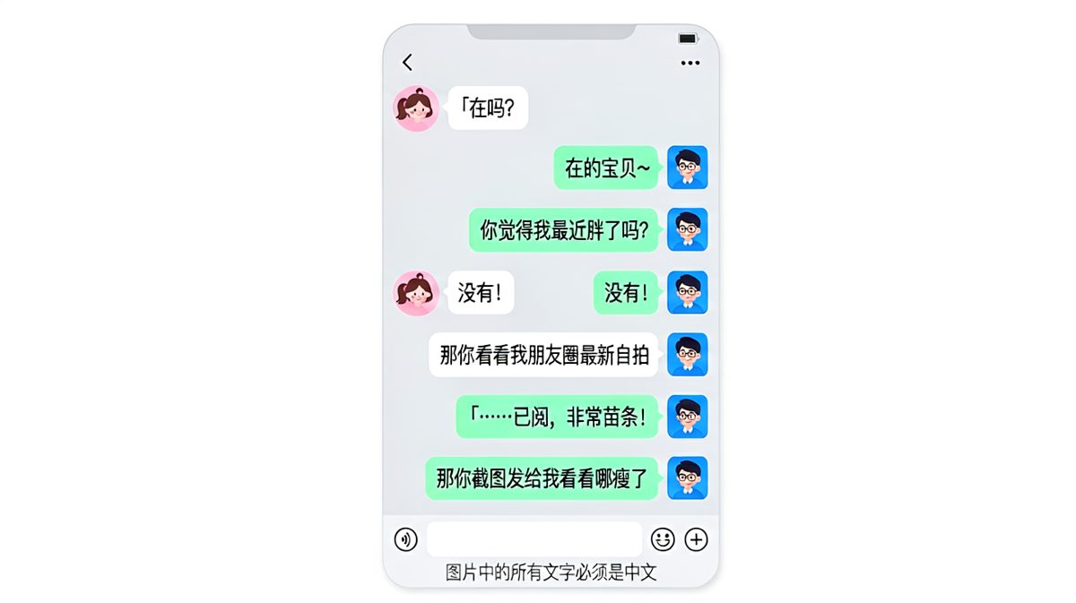 送命题现场：「你觉得我胖吗」的反向追击