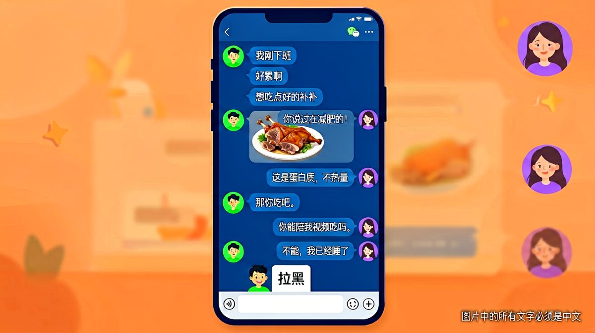 深夜放毒并拒绝陪吃的致命组合拳