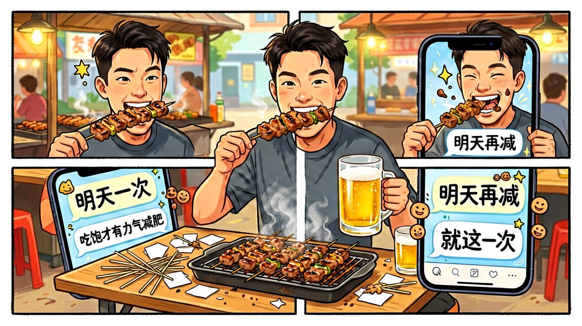 第三天，自我安慰大法全面发动。