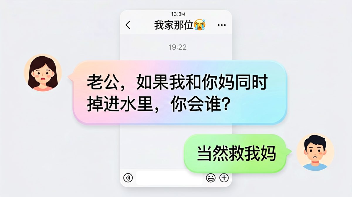 送命题现场：男朋友毫不犹豫选了妈妈