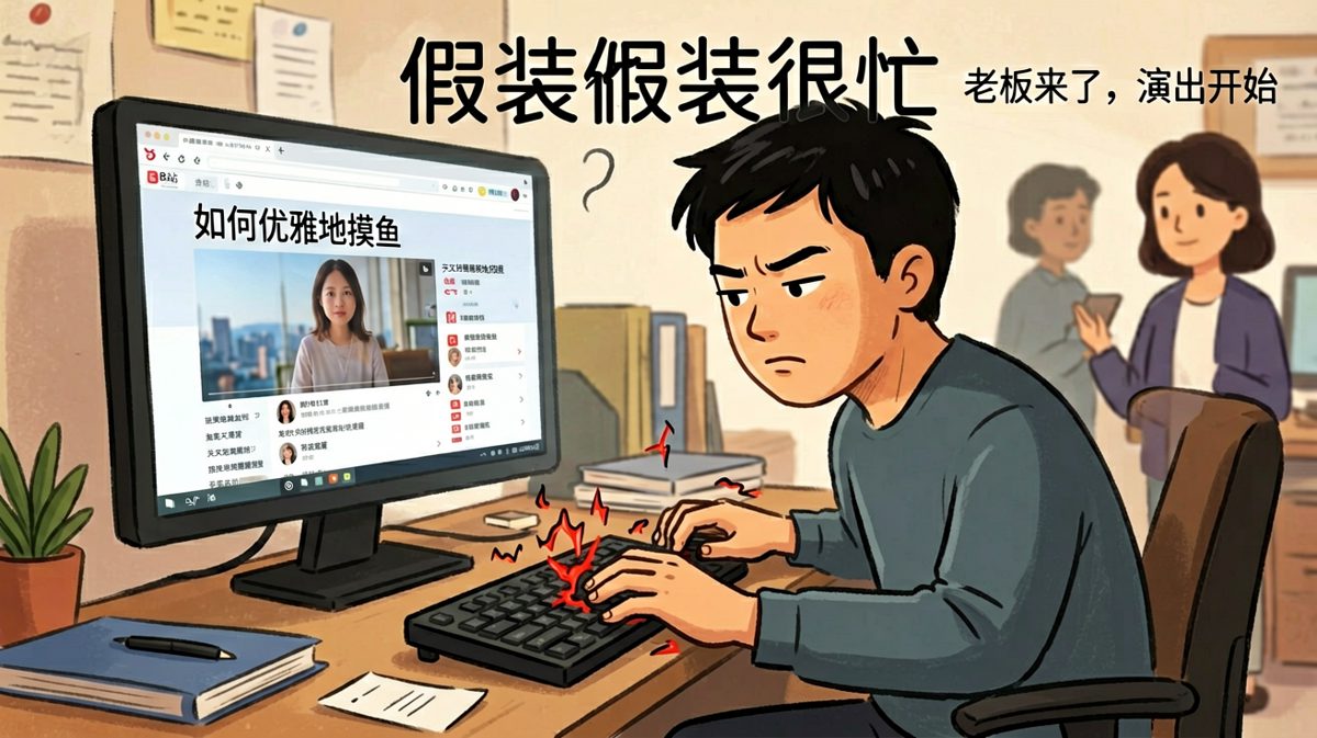 摸鱼的最高境界：让老板以为你在加班