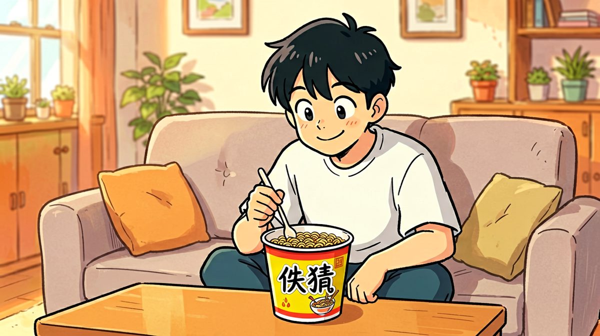 满怀期待，泡面即将完成