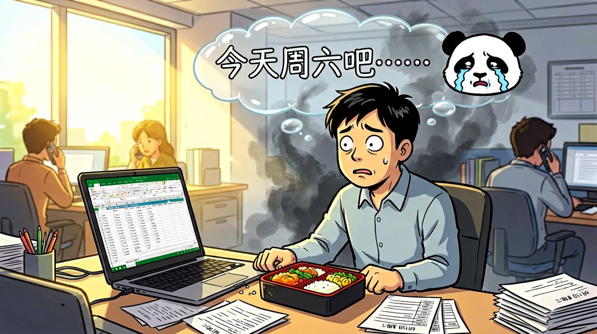 来到公司才发现今天是周六——原来自己只是习惯了上闹钟的生物钟。