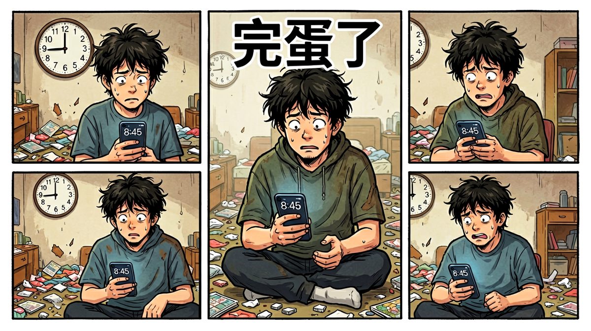 睁眼一看——已经睡过头了