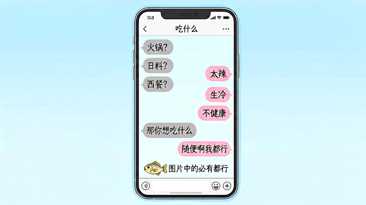 随便这两个字，是情侣关系中最难的阅读理解