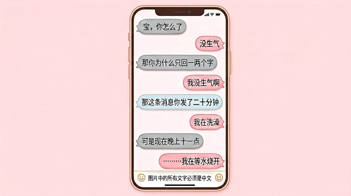 等水烧开的那二十分钟，她已经在心里分手了七次