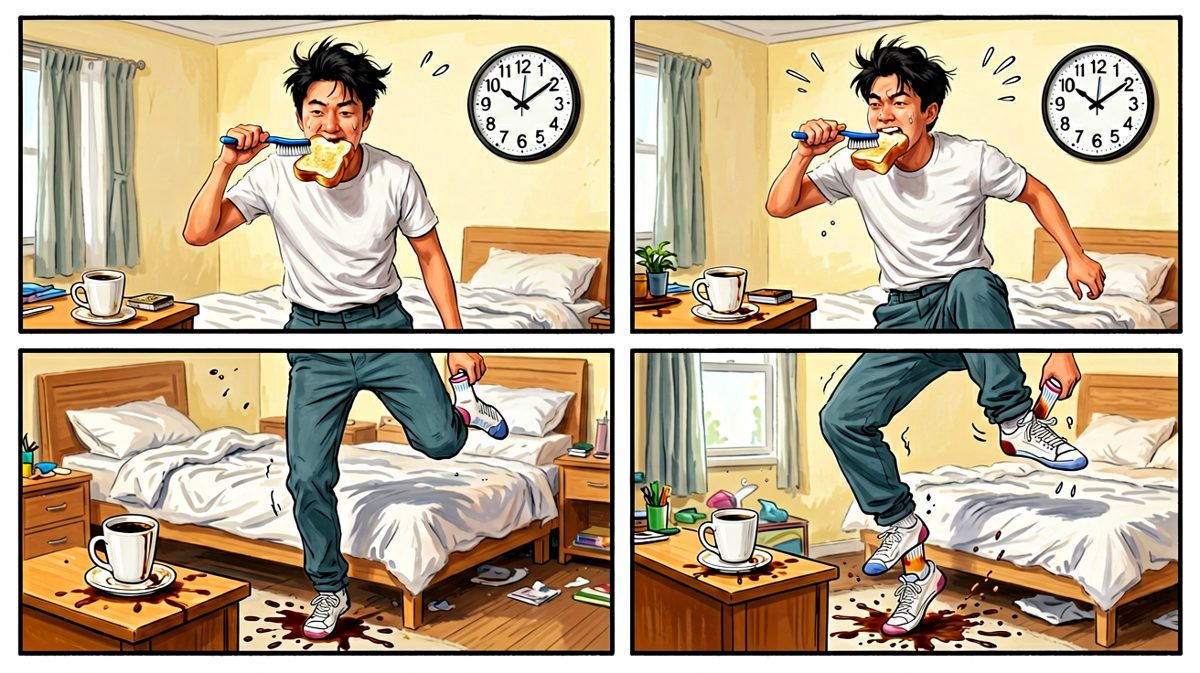 早八人的早晨，主打一个兵荒马乱