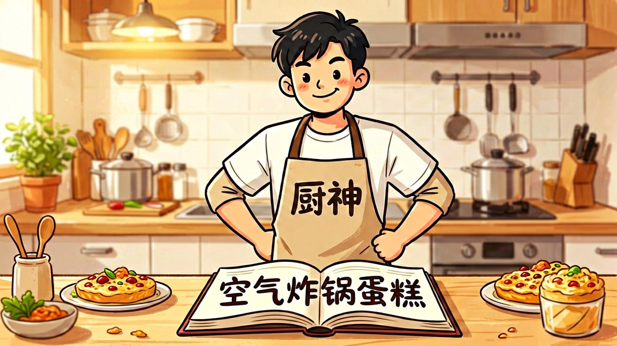 自信满满的'厨神'准备大展身手