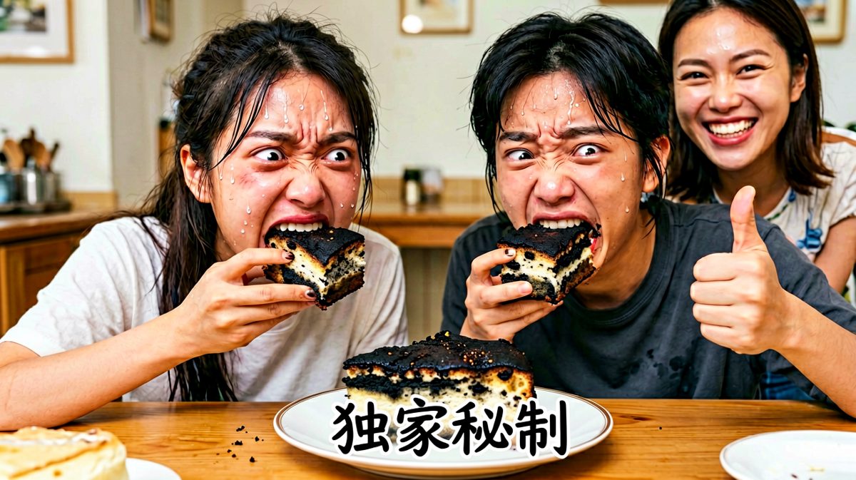 朋友：这是蛋糕还是砖头？