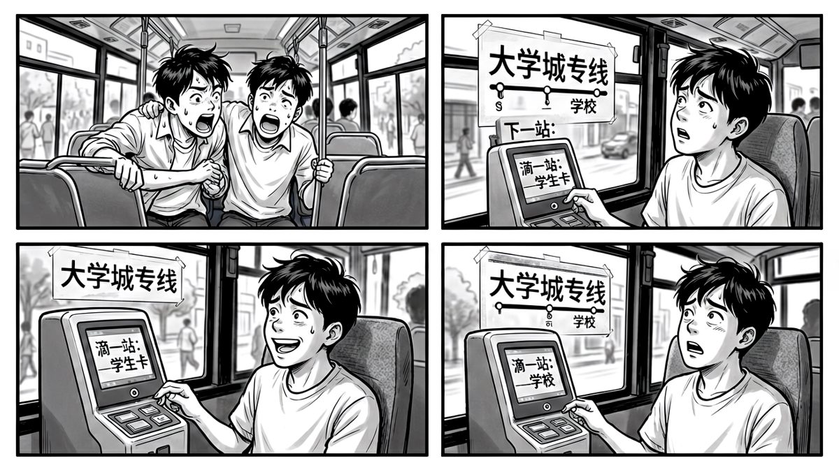 坐上了车，但好像……不是上班的那路？