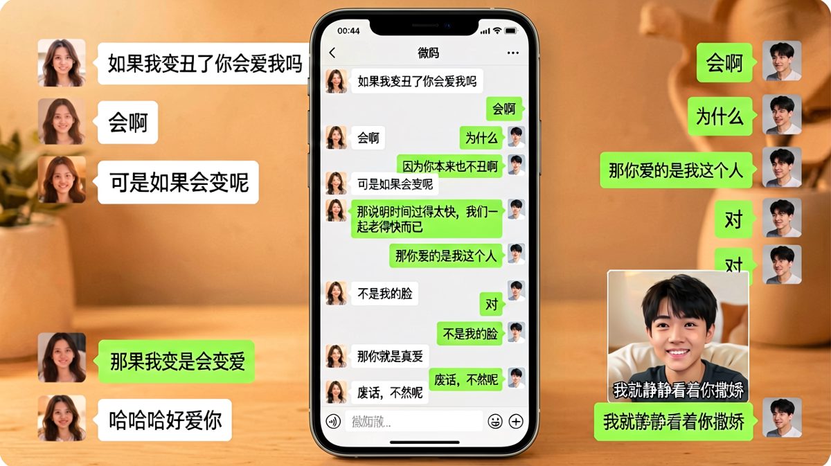 女生精心设计的爱情测试题，被男生用最平实的话完美通过。