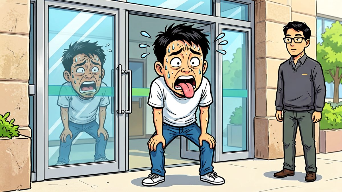 历经千辛万苦，终于抵达公司楼下！
