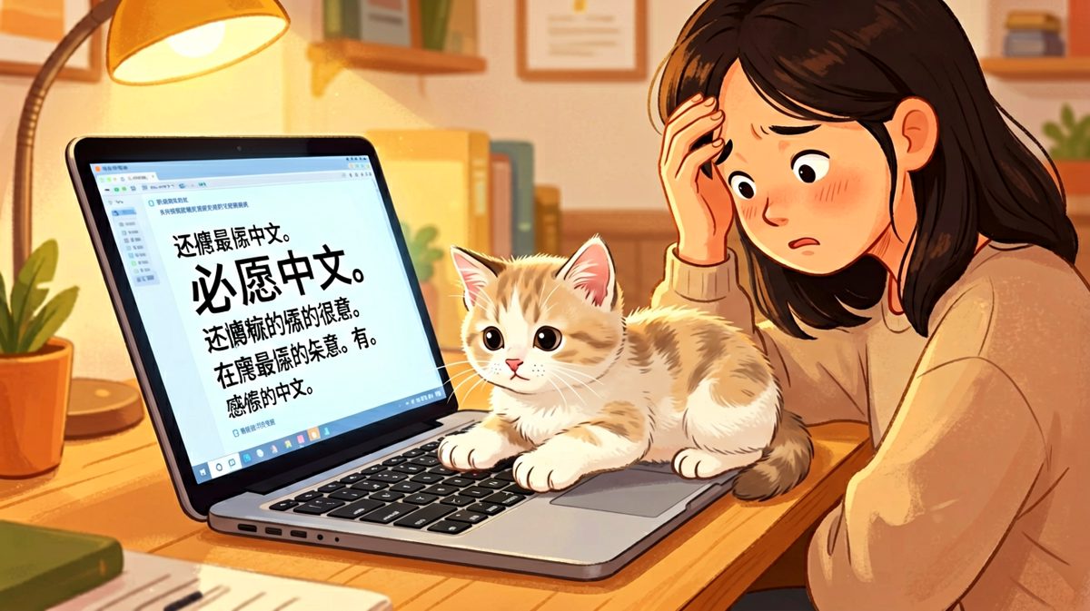 猫：铲屎的，这文件我帮你改好了，记得加鸡腿。