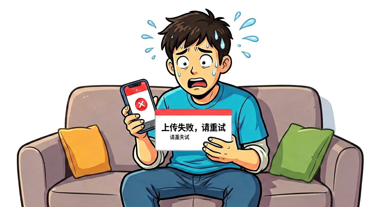 关键时刻图片损坏，心态瞬间崩塌。