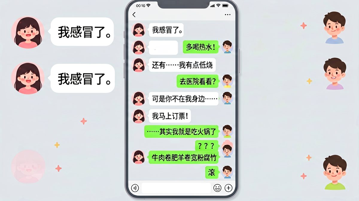生病是假的，想吃火锅才是真的