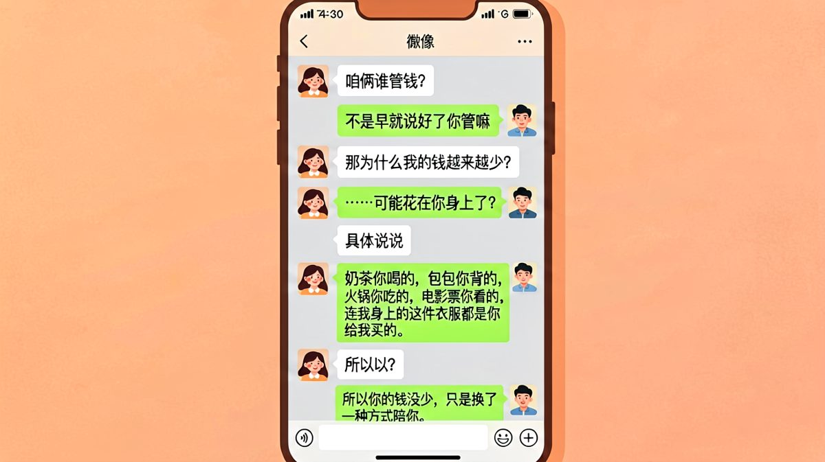 钱去哪了？男友终极求生欲回答满分