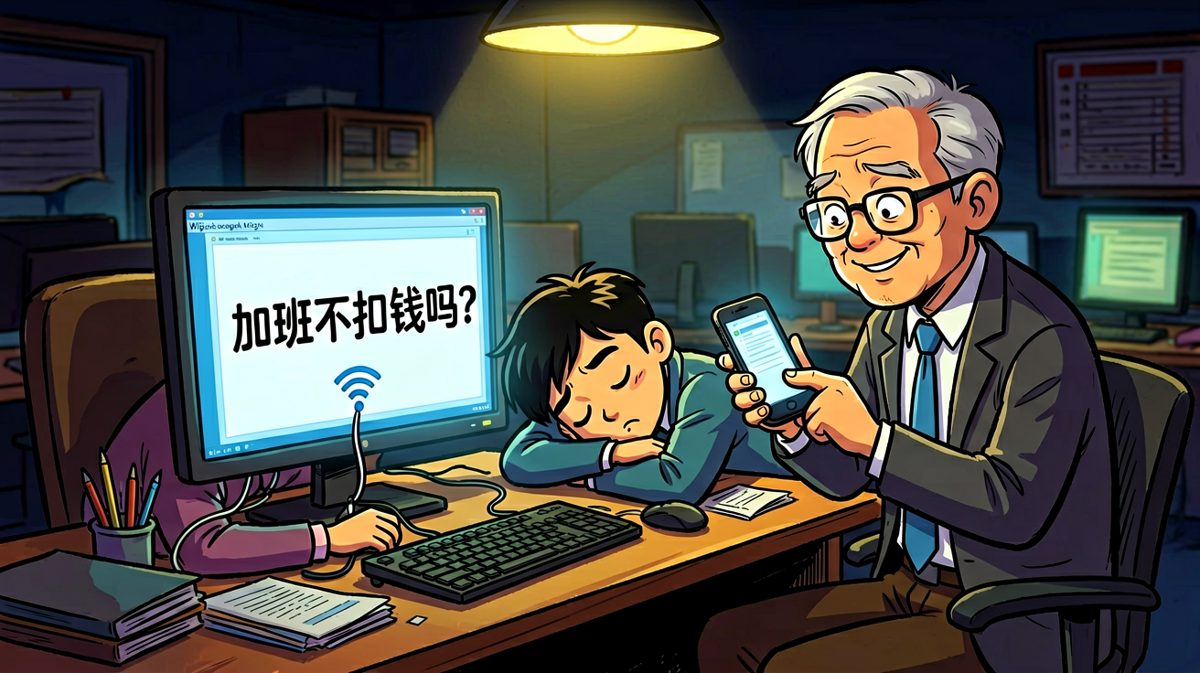 老板深夜来办公室，竟然是为了蹭员工WiFi
