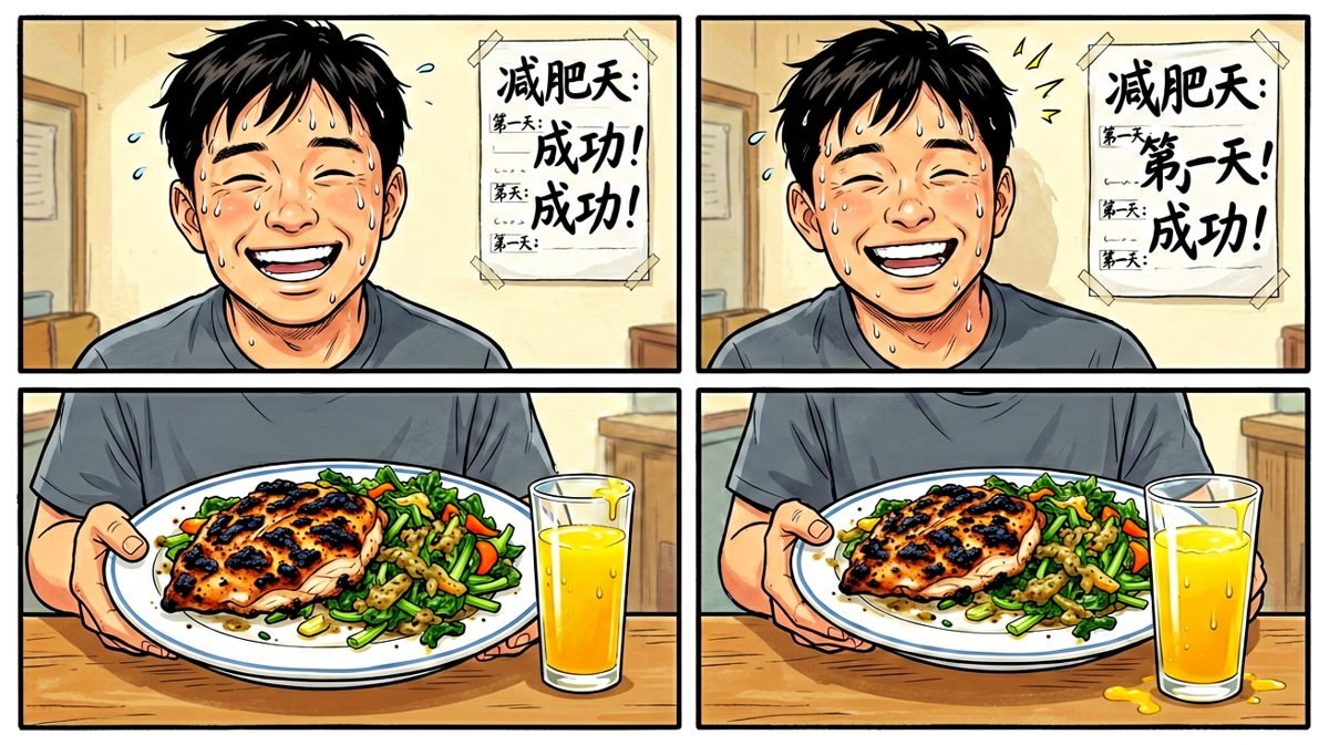 经过一番努力，终于'创造'出了这道神秘料理