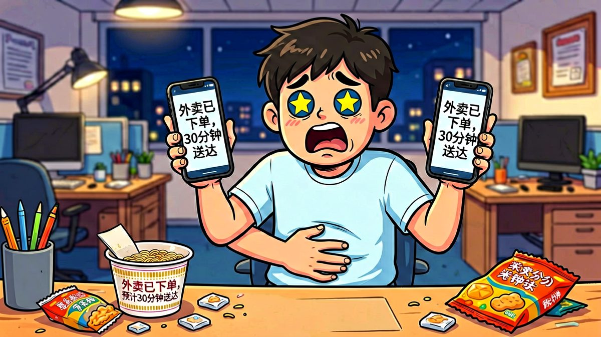 下单时：反正才30分钟，忍忍就到了！