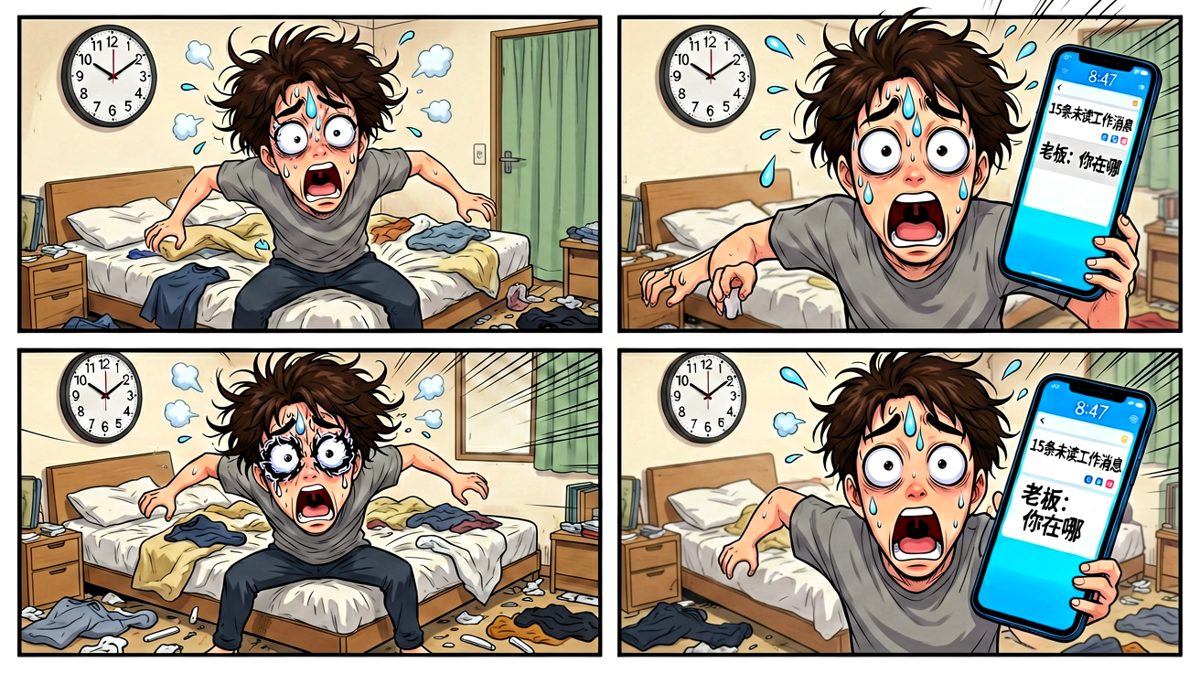 8:47？！今天是周一？！老板杀过来了？！