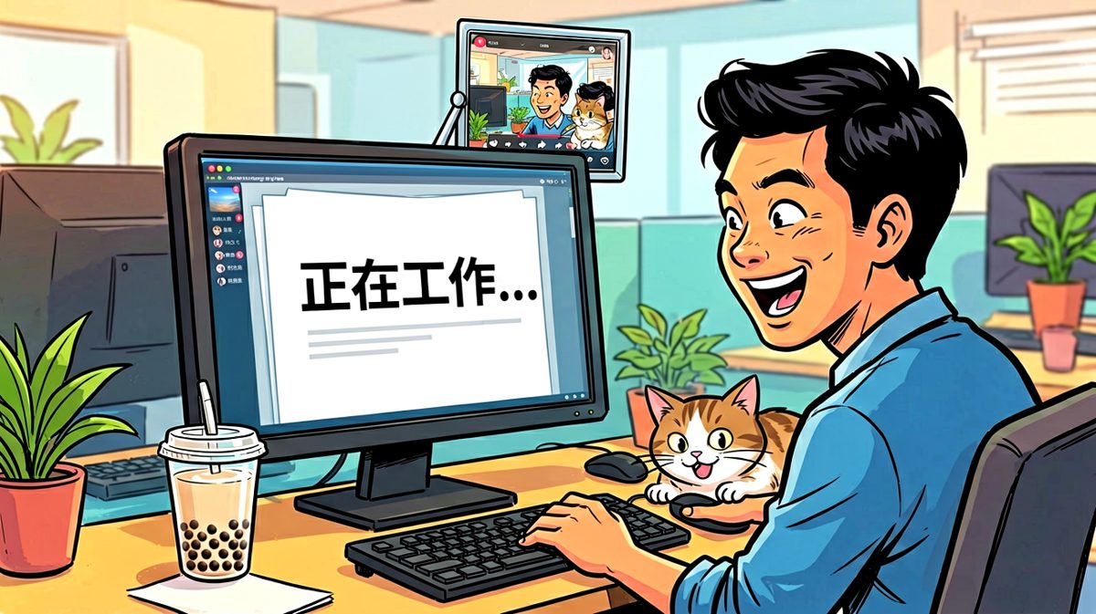 表面在打工，实际在渡劫——哦不，是在摸鱼
