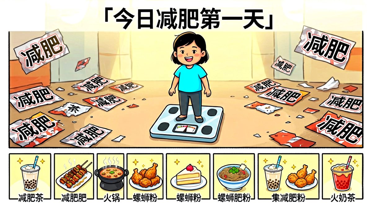减肥这件事，我从没成功过，但也从未放弃过