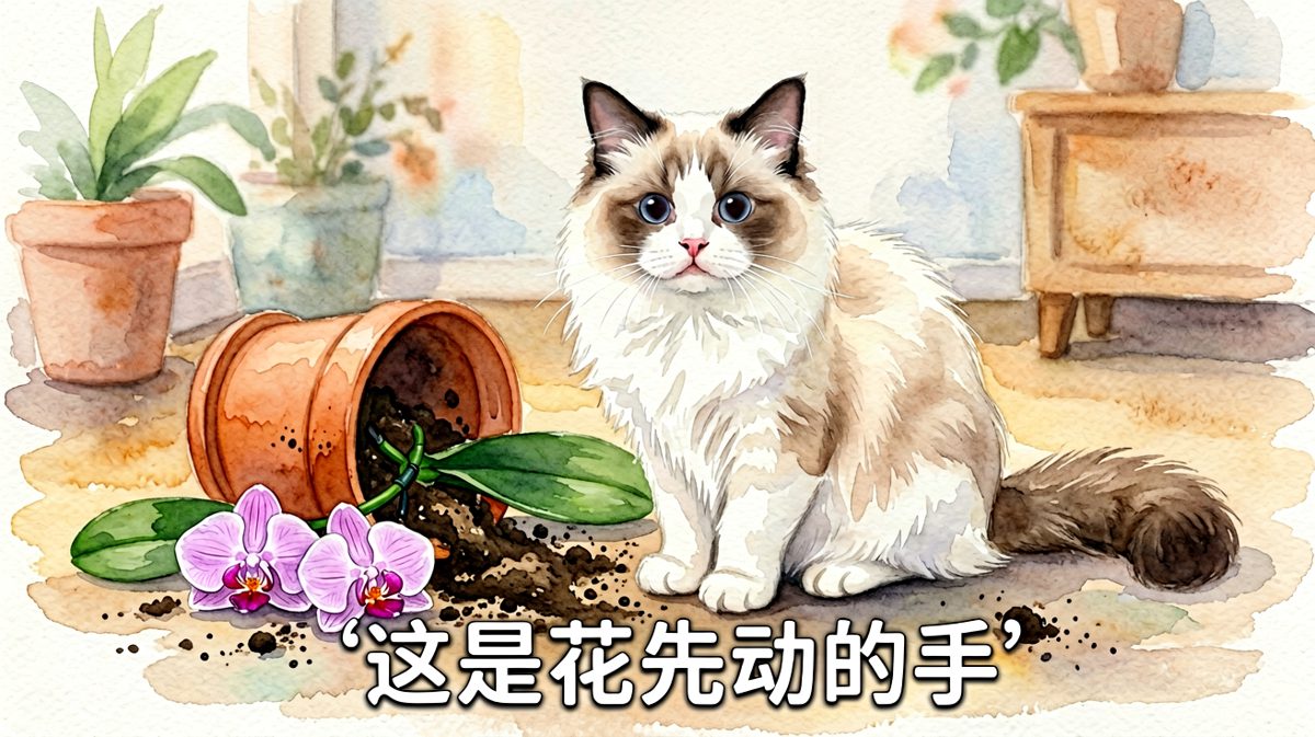 打破花瓶后迅速切换萌系演技，让人无法发火。