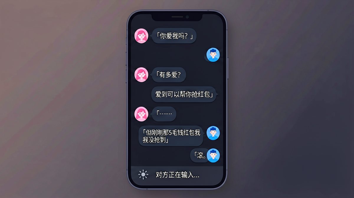 「爱到帮你抢红包却只抢到5毛」——浪漫瞬间崩塌