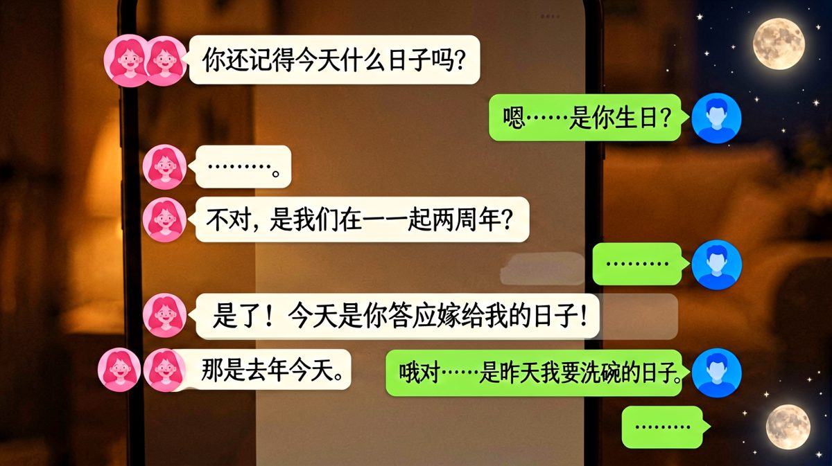 「你答应嫁给我的日子」——记忆偏差大到离谱