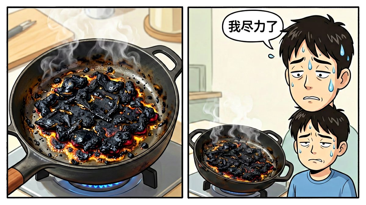额……算是一道'暗黑系'料理吧