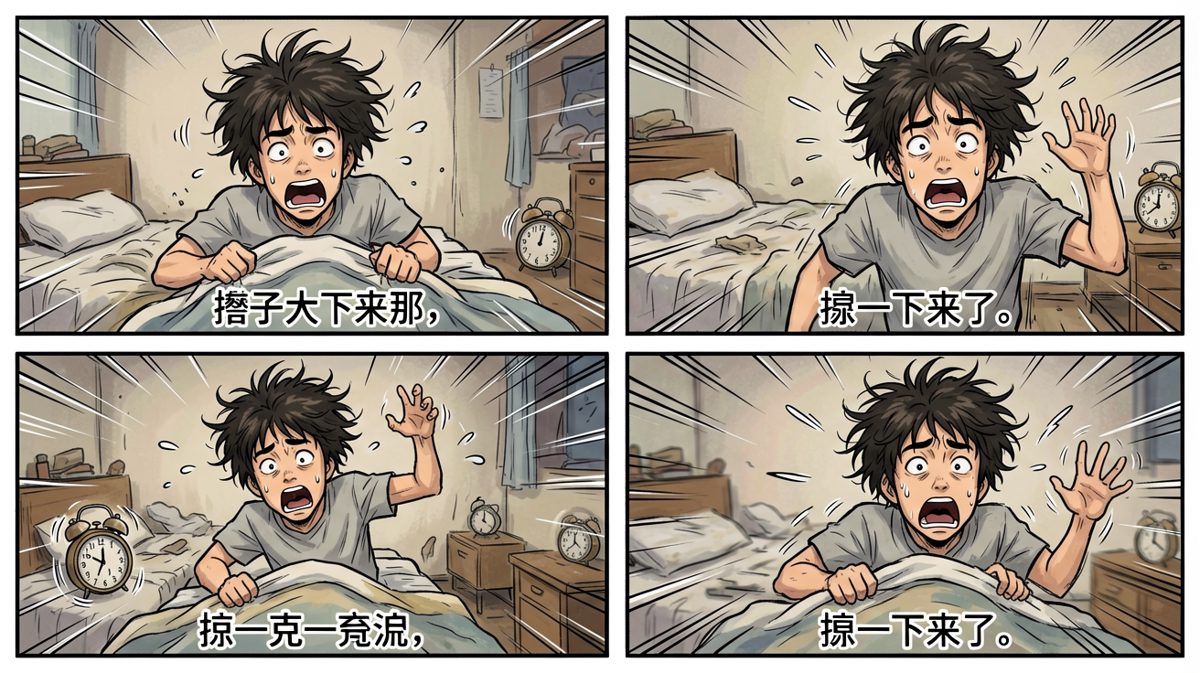 惊醒！发现要迟到了！