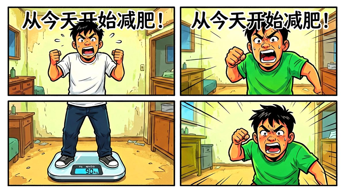 立志减肥，热血flag立起来