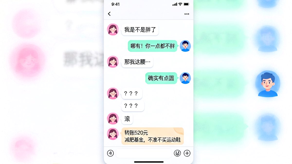 问完胖不胖立刻反手转账，这才是真·减肥基金