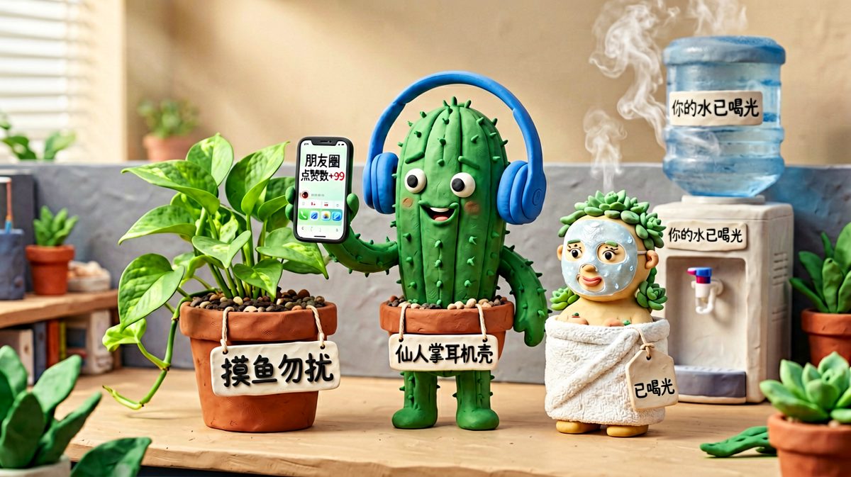 植物都比我们会享受生活