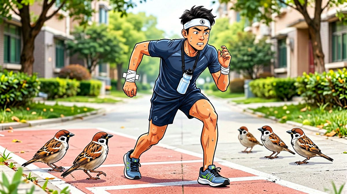 装备齐全，气势到位，就差开跑了！