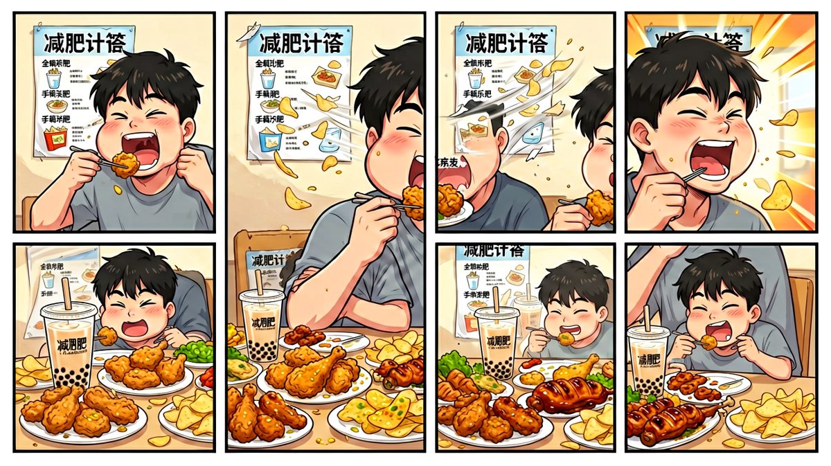 一念之差，零食大军已占领整个餐桌