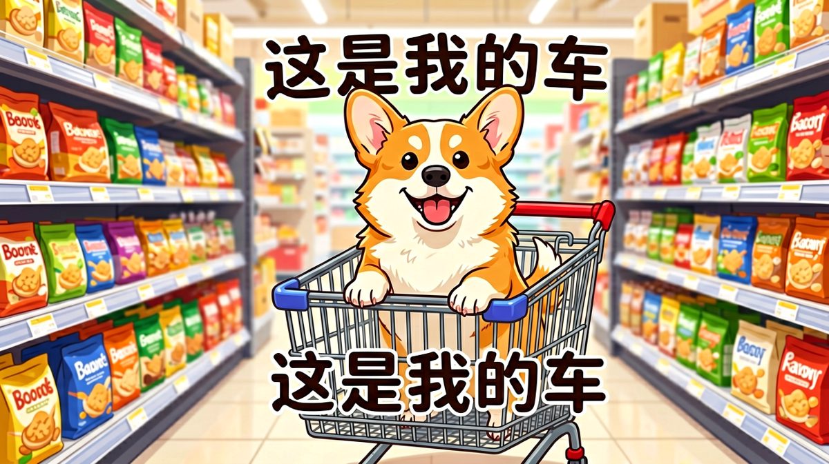 柯基：这购物车我包了！
