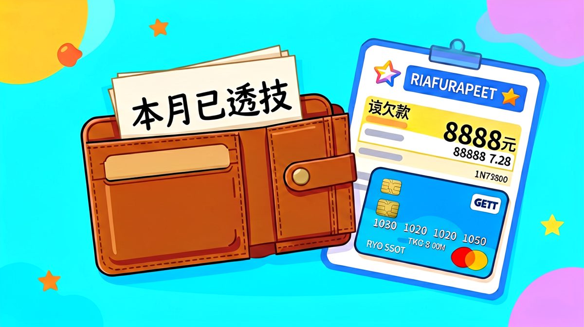 月底的钱包：比脸还干净